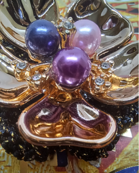 Háčkované  dizajnové náušnice "Art Deco - v znamení luxusu"